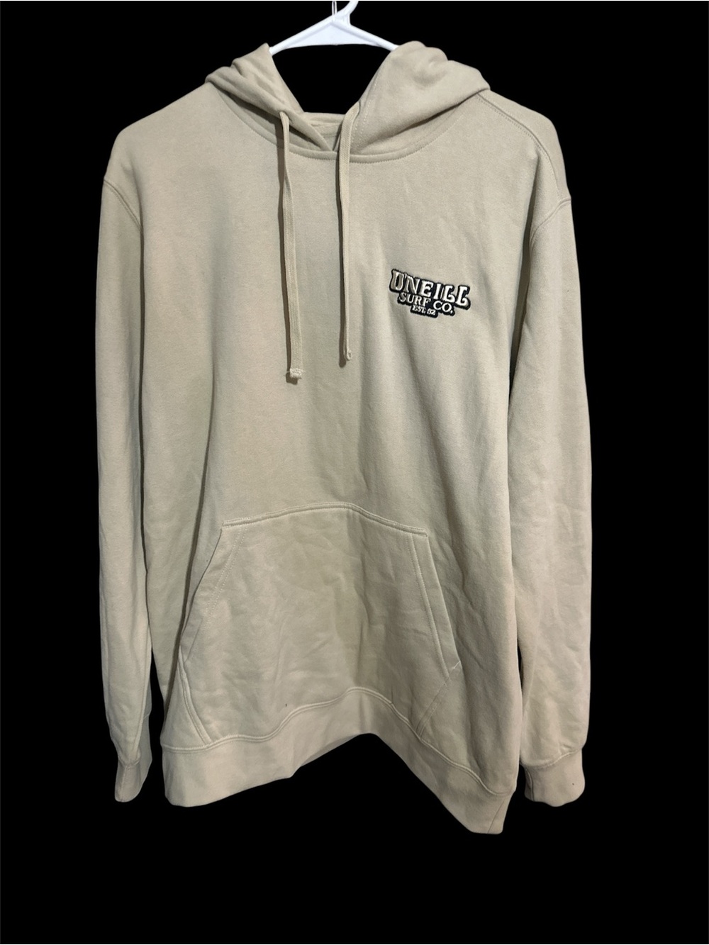 O'Neill Men's Hoodie in Light Tan with Chest Logo